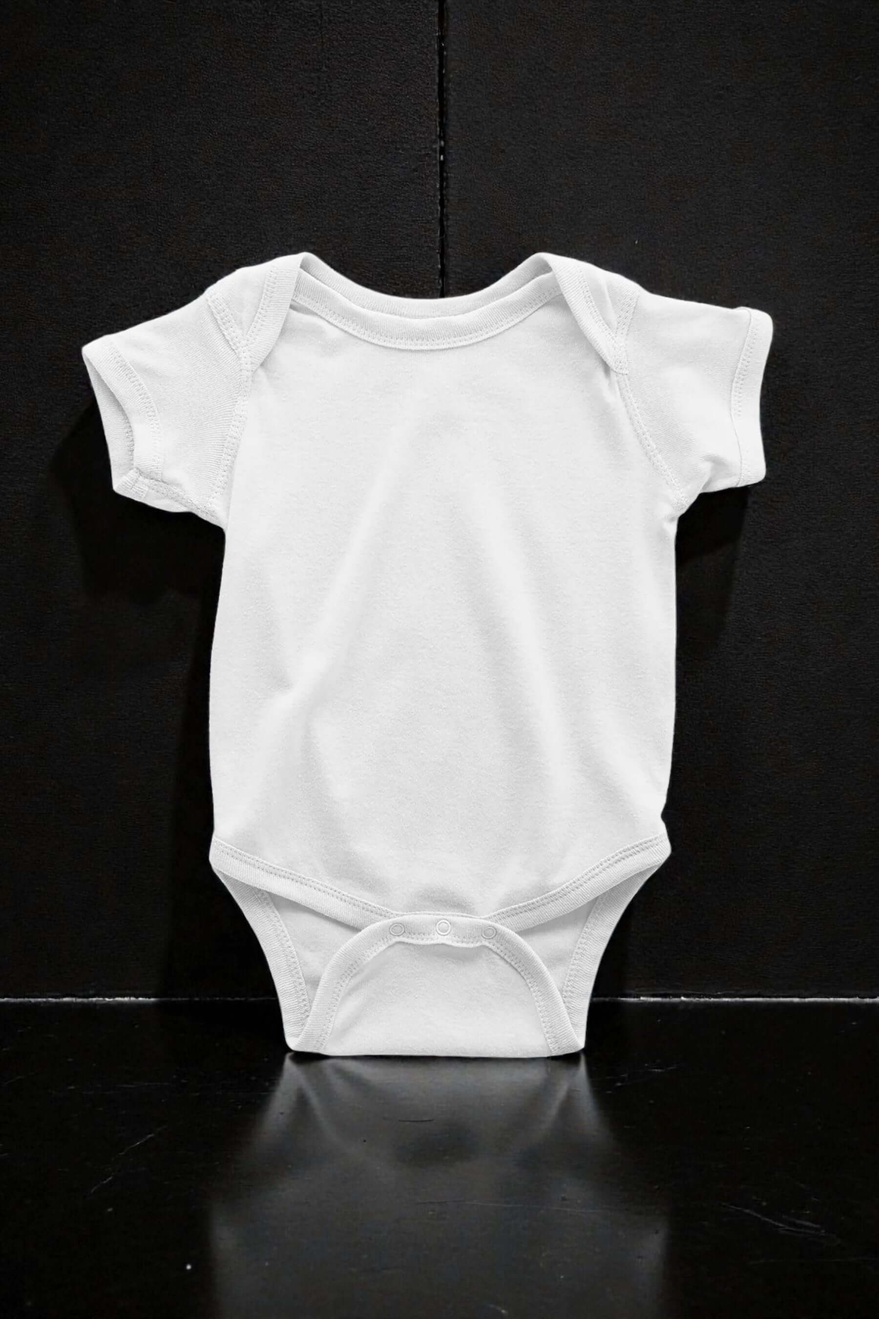 Unisex Beyaz Bebek Body